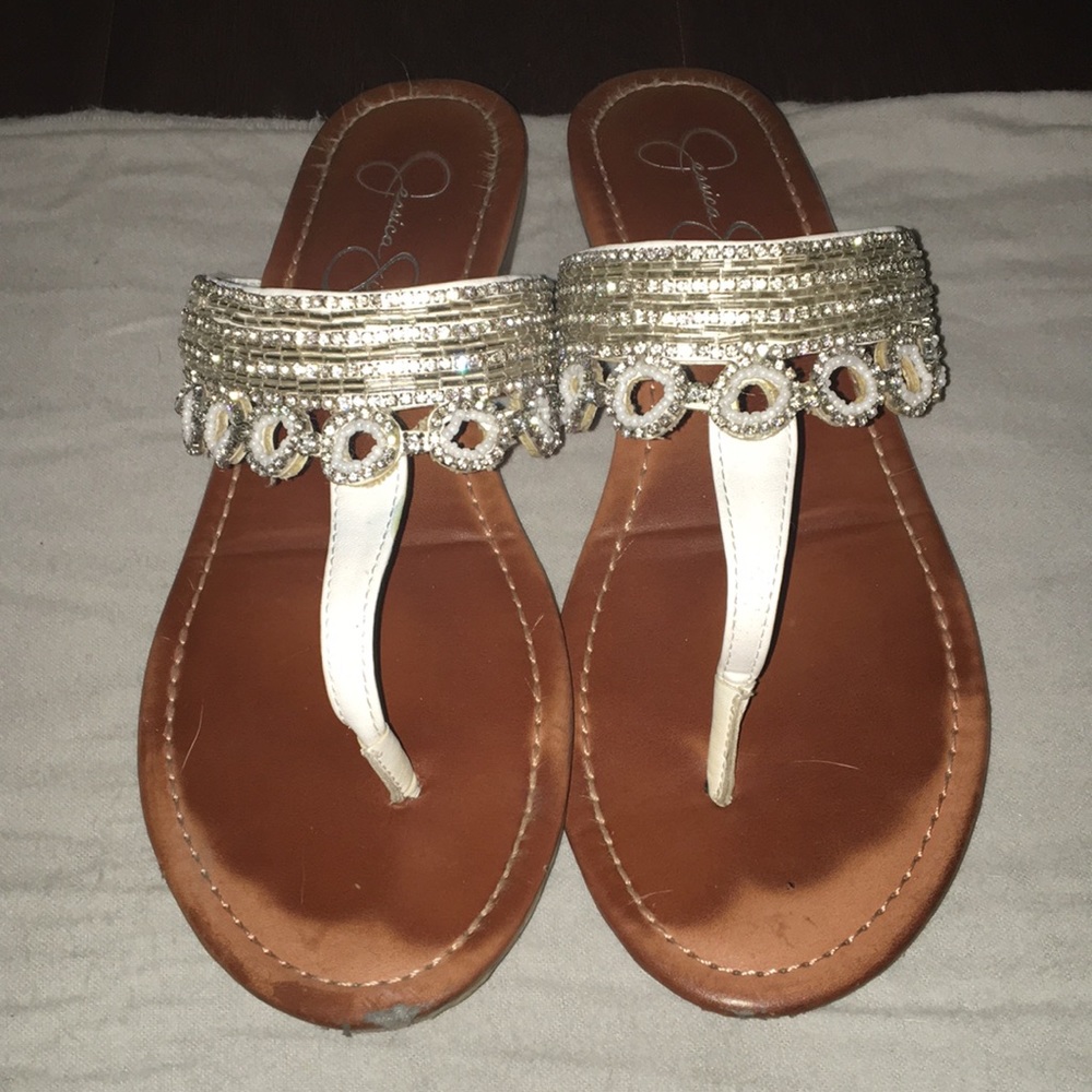 Jessica Simpson sparkly sandals